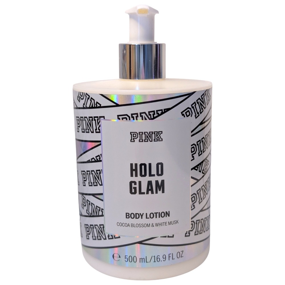 PINK Victoria's Secret Holo Glam Body Mist 8.4 oz & Body Lotion 16.9 oz‎ Set New - Picture 5 of 7